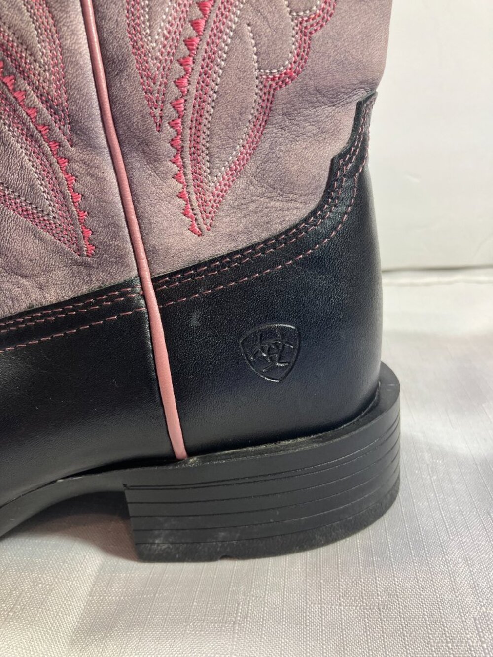 LIKE NEW! Worn Once! Ariat Women's Primetime Boots, Dark Java/Petal Pink, Size 7 - Picture 6 of 14